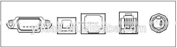 250mm/s USB+Serial POS 80mm thermal receipt printer