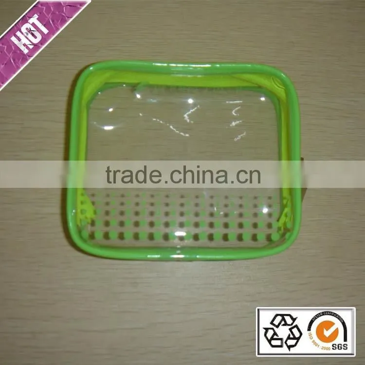 China Waterproof Zipper Cosmetic Bag PVC Zipper Portable Bag PVC Mini Cosmetic Dry Bag