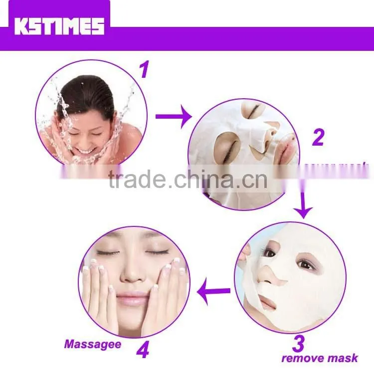 Fruity essence 38g essential oil 100% cotton sheet sleeping overnight facial mask