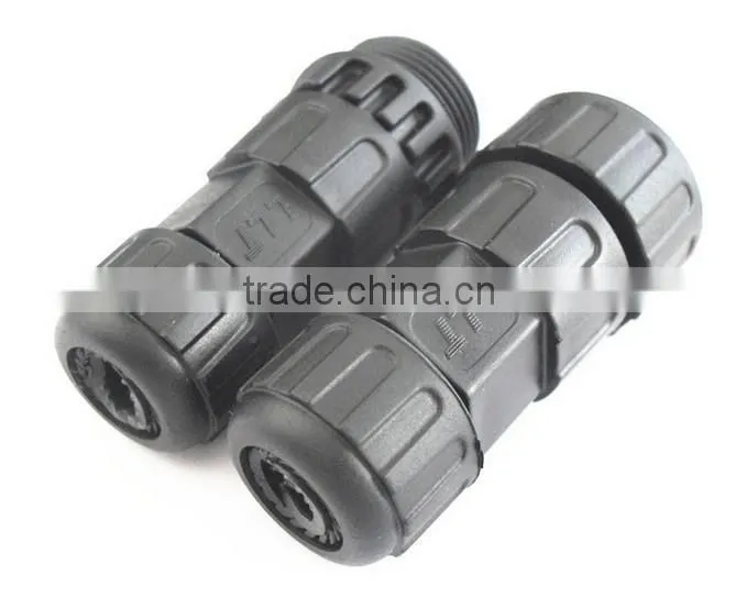 24 poles M25 cable to cable waterproof connector for signal transmission