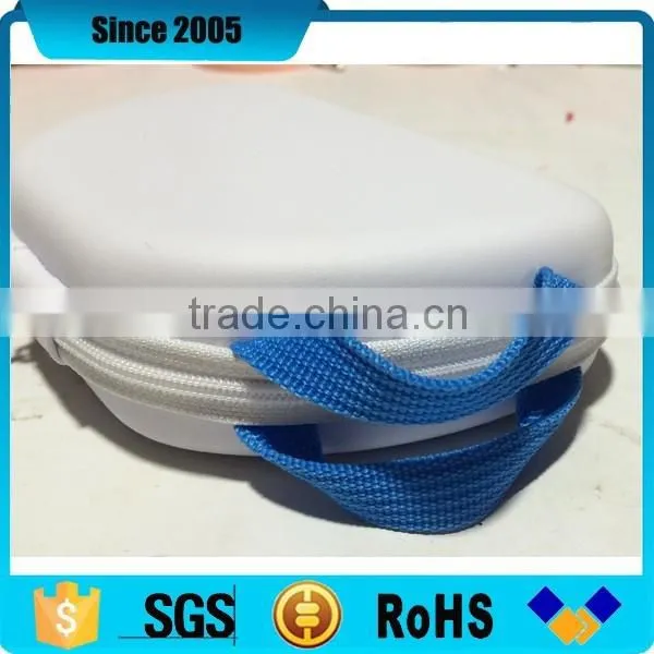 white pu cover tea cup shape eva tea travel case with handle