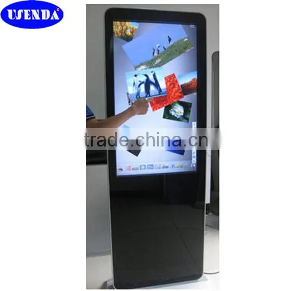 42 inch outdoor indoor wifi network kiosk touch screen lcd monitor floor stand