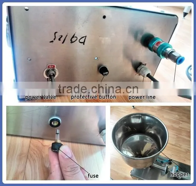 Semi Automatic 10-100ml Peanut Butter Pneumatic Filling Machine