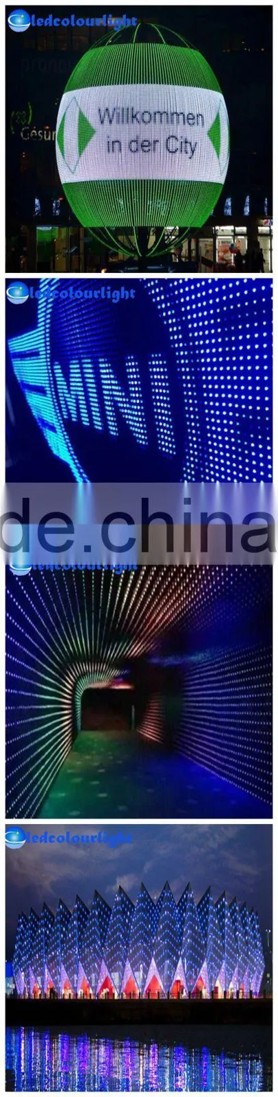 100mm addressable nightclub wall DMX RGB pixel light wholesale