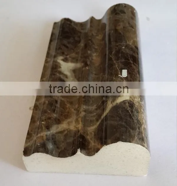 Honed marble wall skirting