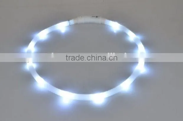 newest Waterproof led dog collar cuttable USB rechargeable usb rechargeable flashing dog collars