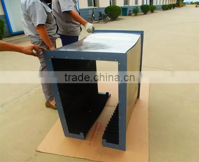 fully protective armoured stainless steel cover telescopic bellow cover