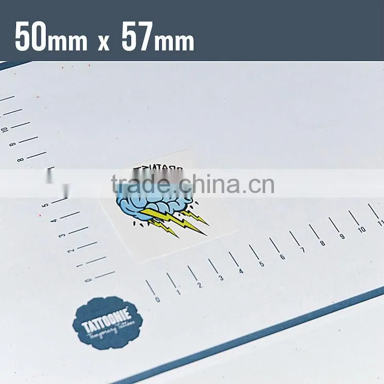 brain shape body tatoo stickers