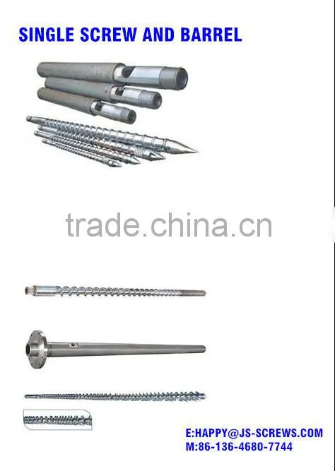 Extruder screw barrel/Single screw barrel for extruder machine