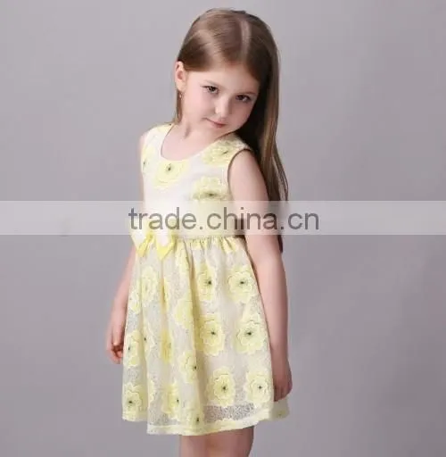 2016 summer flower embroidered baby kids clothes girls dresses wholesale kids fashion dresses pictures