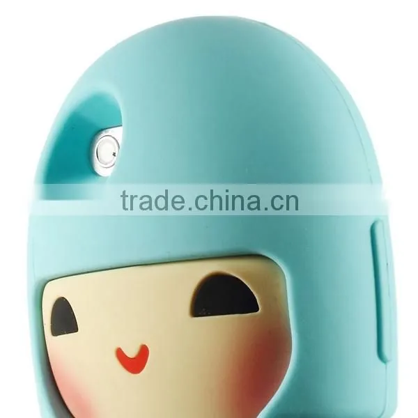 New fashion 3D Cute beautiful girl cartoon silicon case For Apple iPhone 6