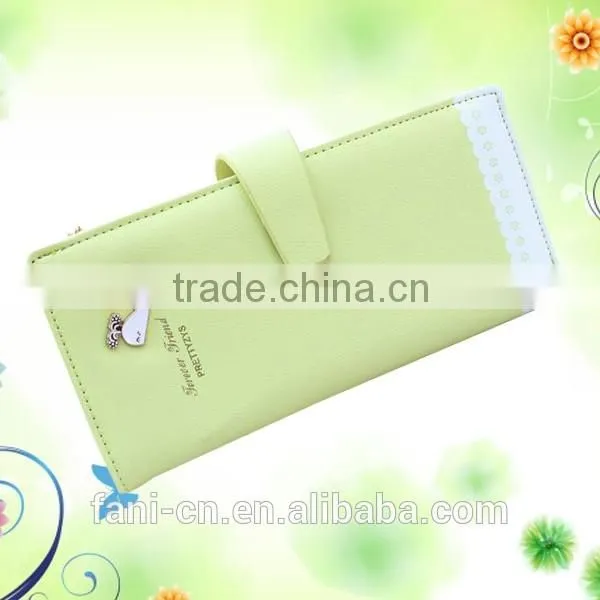 Guangzhou Fani Leather Factory hand craft cheap leather clutch purses for ladies