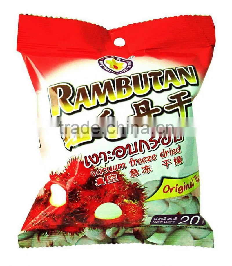 Freeze dried Rambutan 20 g fruit snack from Thailand