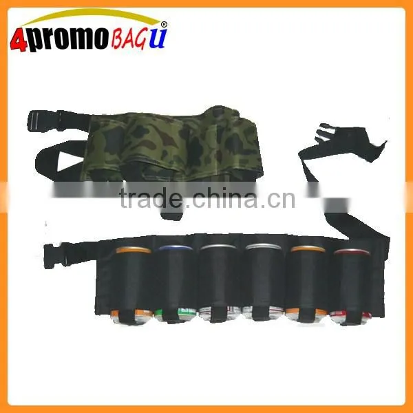 Portable 6 Bottles Beer Soda Can Soft Drink Belt