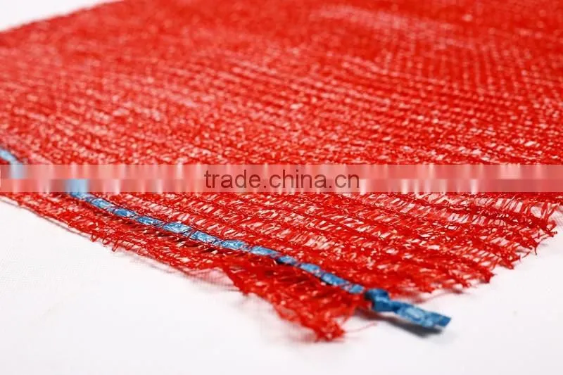 Red Raschel mesh bag for packing potato and onion from manufacturer
