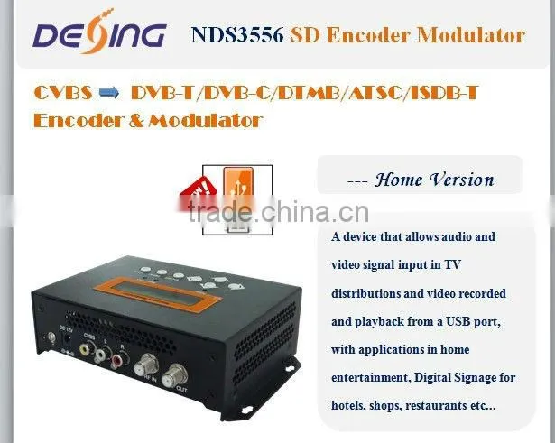 NDS556 home use mini CVBS to RF sd encoder modulator