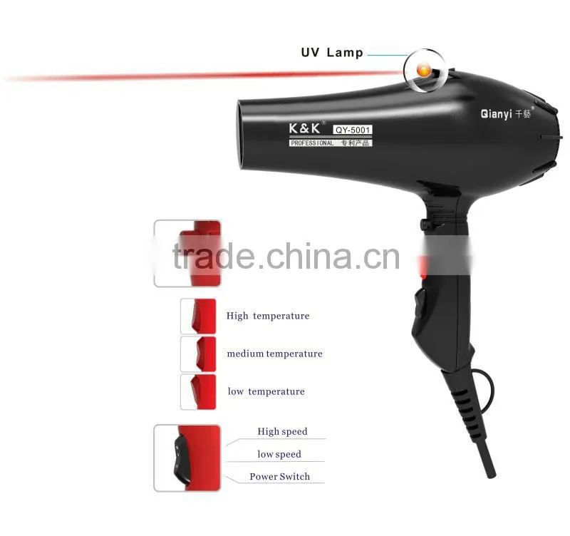 Professional power Ionic salon wall mounting hair dryer