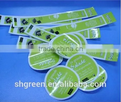 Colorful size sticker for garment