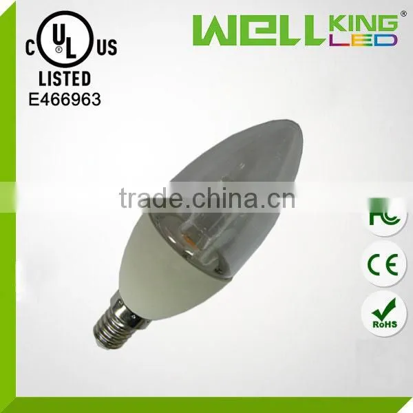 UL certificated E12 Base COB 5W LED candle light