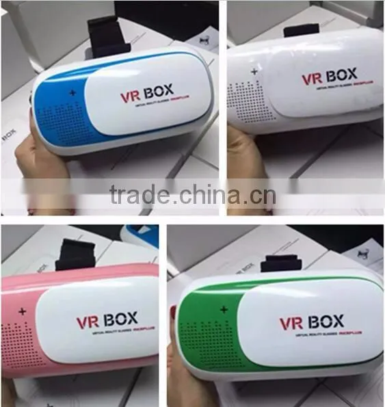 Best price VR BOX II 5 colors ,Virtual Reality Headset VR BOX CASE 3D Glasses 2.0+remote controller