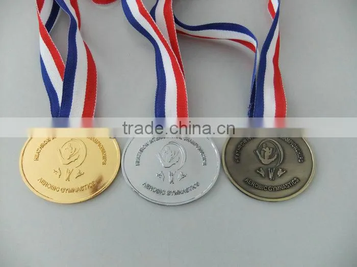 Cheap custom engrave aluminum badge medal,double size embossed aluminum metal tag