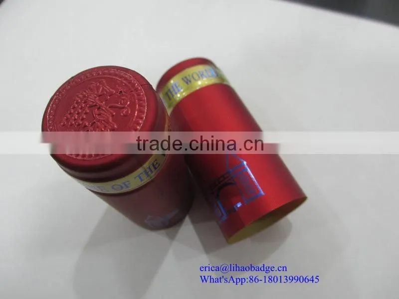 pvc cap seal shrink wrap bottle labels for capsule