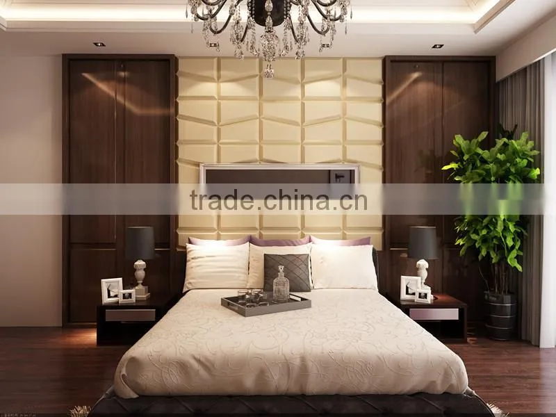 2015 china home decor wholesale faux leather polyurethane price 3d ceiling panel