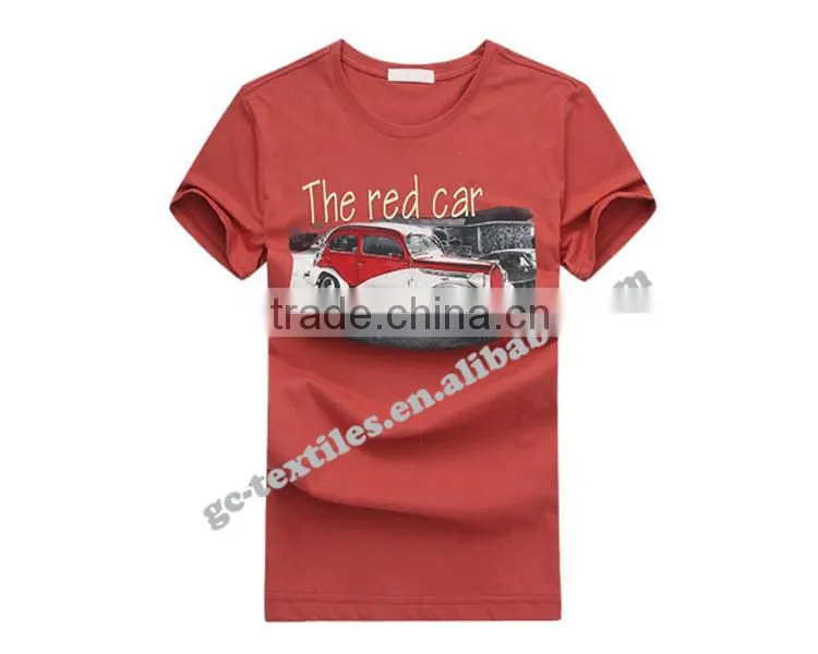 Custom Discharging Printed Men's Short Sleeve T-shirts