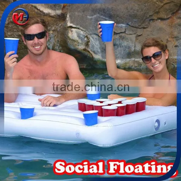Inflatable beer table/Factory supply PVC inflatable pong table for water games