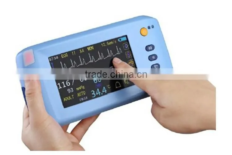 5.1 inch Standard parameters real time analysis economic multipara patient monitor manufacturer price