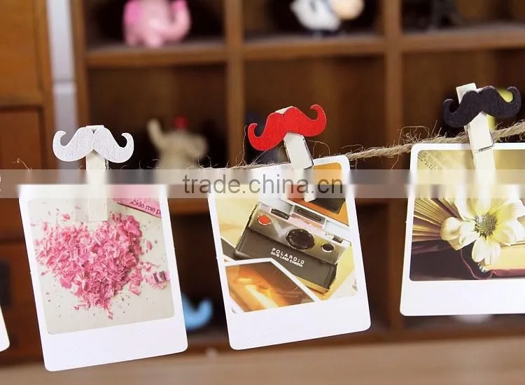 christmas small craft wooden photo clip, promotional wooden clips for wholesale