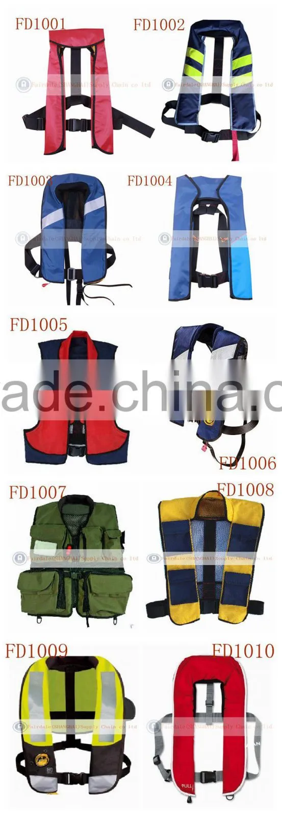 Good price of 275N auto inflatable life jacket With Good Service