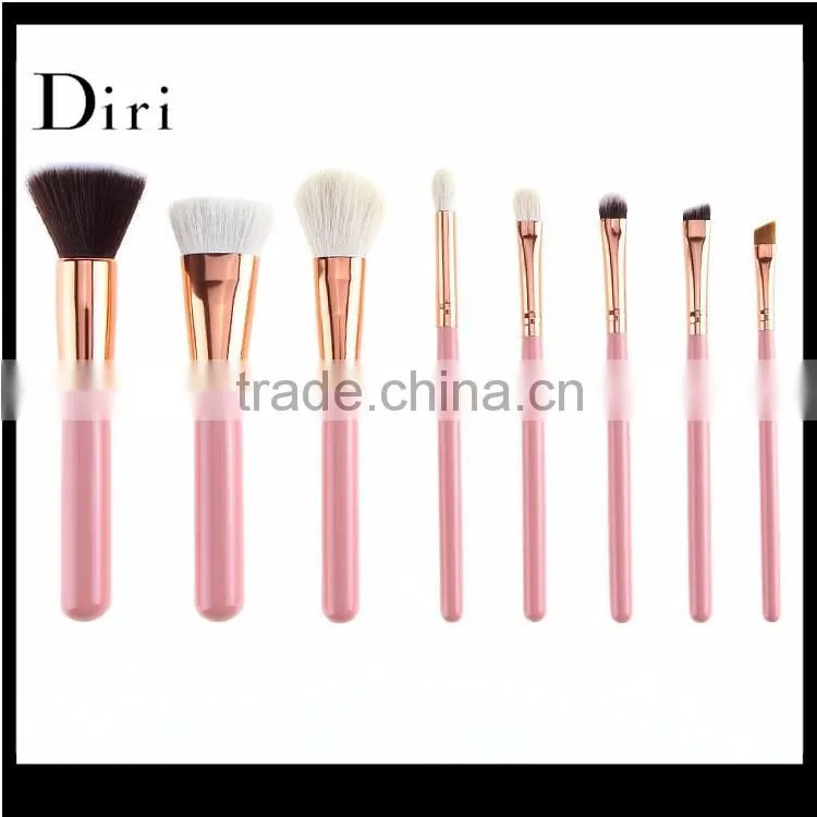 Private Lable New Fashion girls Pink Makeup Brush Set