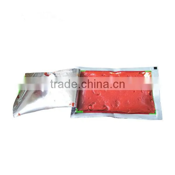 70 g sachet tomato paste in box and carton packaging from China Supplier