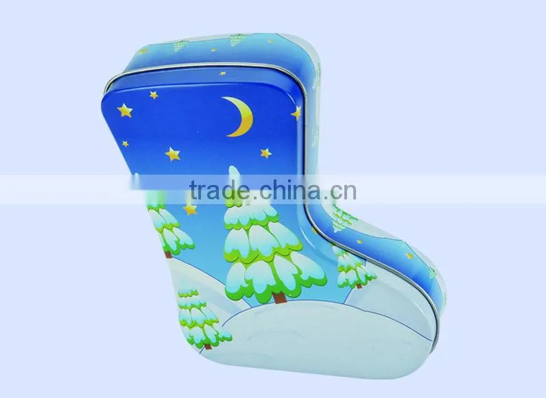 Cheap price christmas gift tin box/shoe polish tin