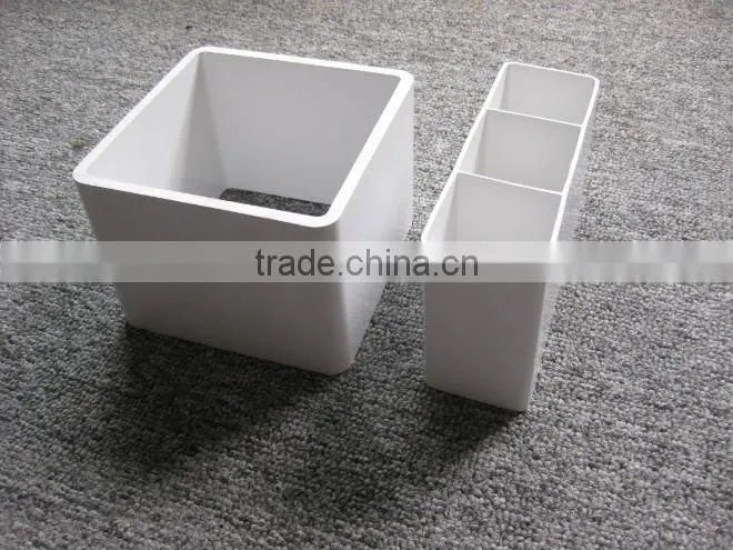 plastic rod white U shape pvc profle