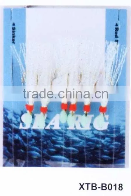 wholesale white light feather fishing lures sea fishing soft lures