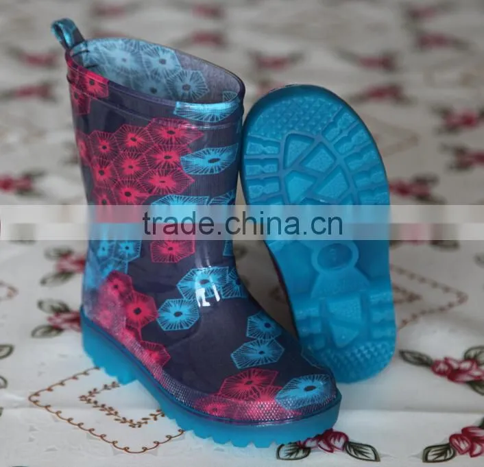 Kids Clear Transparent Rain Boots Wuth LED Light