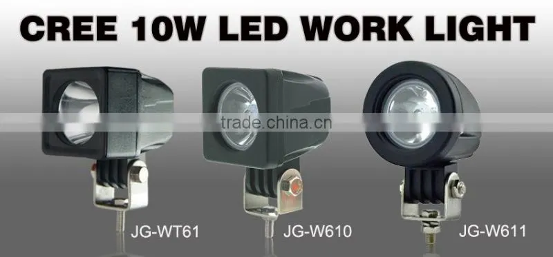 Waterproof 10~30V Aluminium alloy 10W LED Work Light Fog light For Jeep SUV ATV Off-road Truck fog lamps for automotive