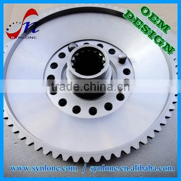 High quality precision-machined internal spline plate gear with 100% inspection