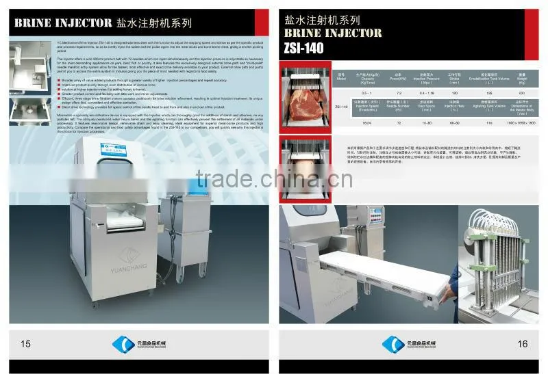 140 Stainless Steel Meat Sausage Processing Machine Brine Injector