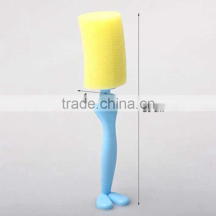 creative gentleman cup cleaning brush colorful cartoon cup cleaner