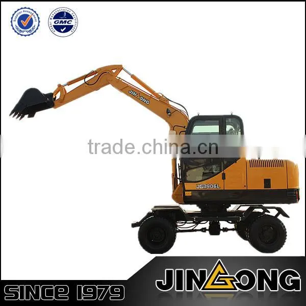 JGM907L wheel excavator with 0.25 cub meter bucket capacity