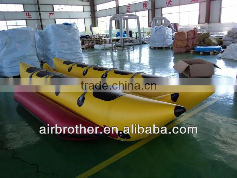 pvc inflatable banana boat 10 person