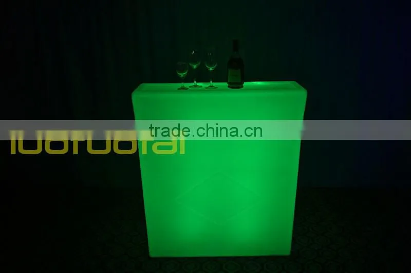 112CM High PE plastic Illuminated Bar Corner Unit/LED bar counter /LED bar/LED Illuminated Bar Hire LTT-BC05A