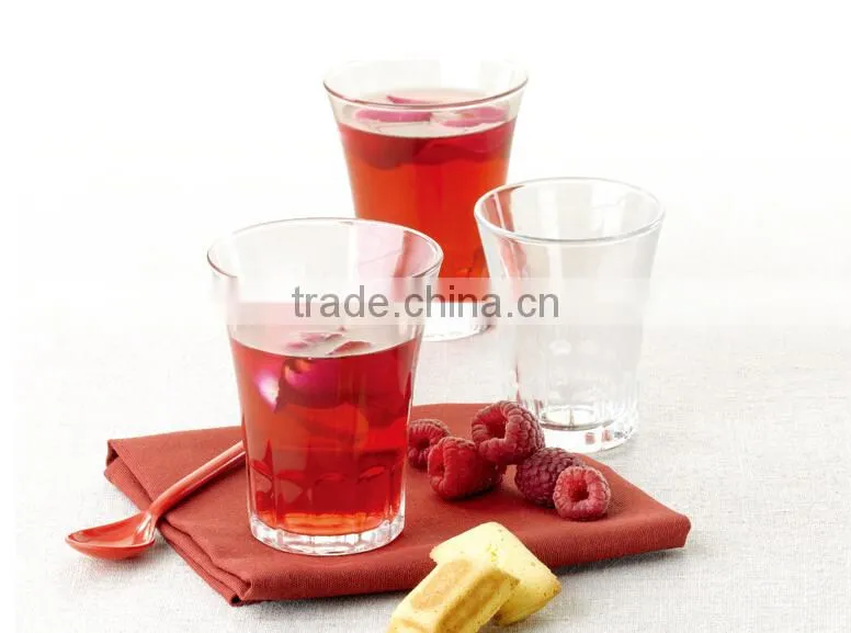 130ml high clear small drinking glass