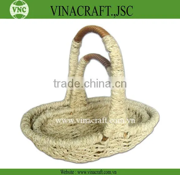 wholesale nice wicker basket with handle for gift or flower