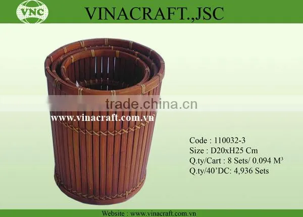 Bamboo bin