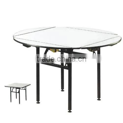 Round folding banquet table
