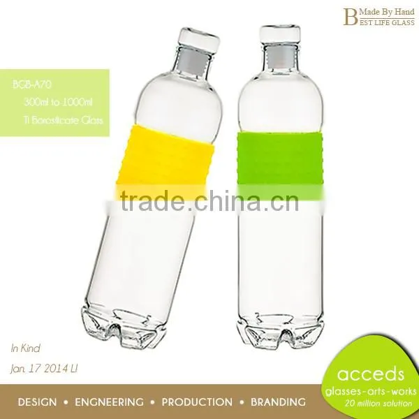 Cheap Small Handmade Airtight Glass Juice Bottle